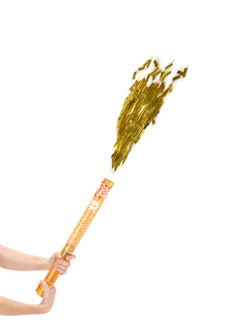 Zlaté konfetové dělo 60 cm