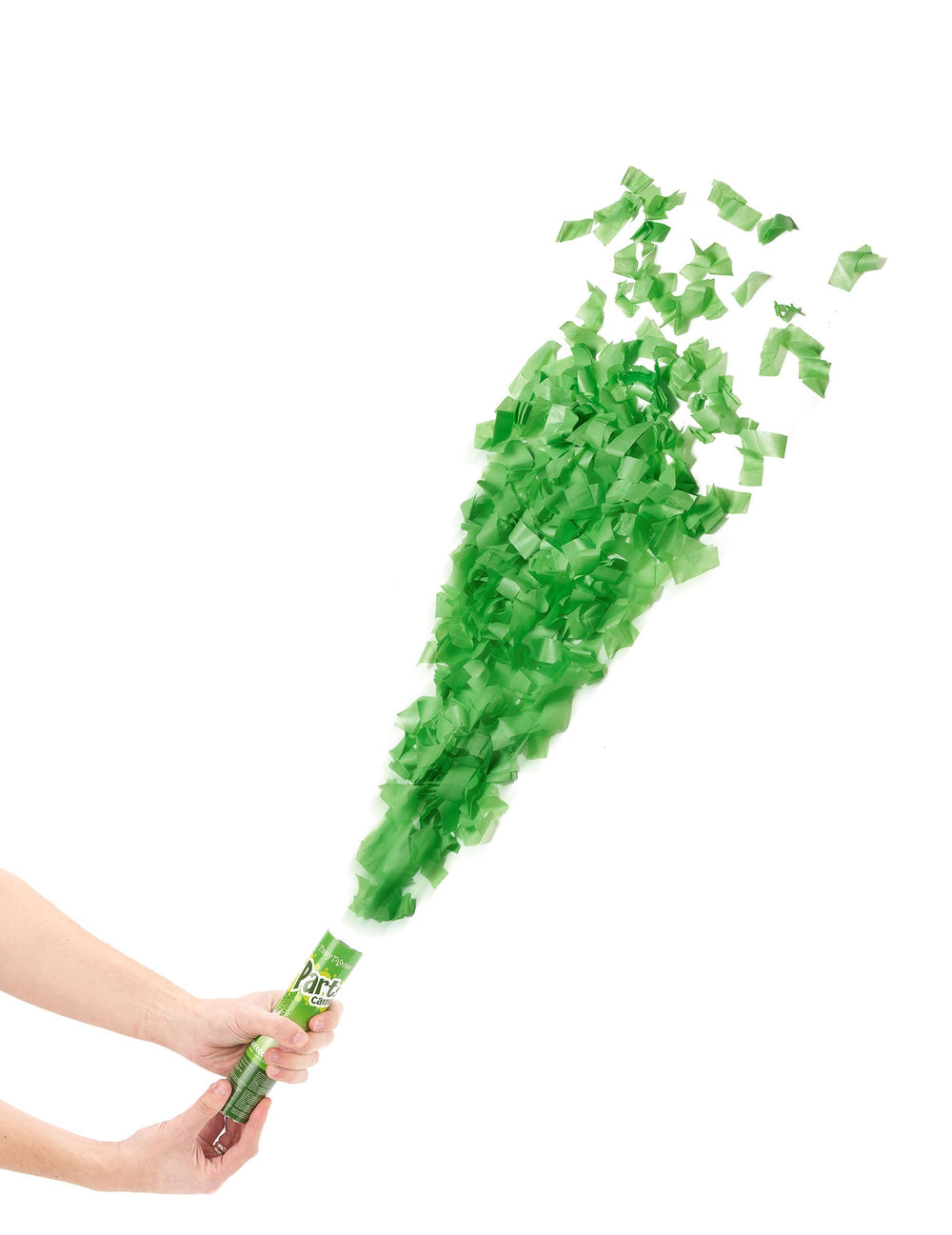 Canon à confettis pour fête vert