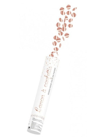 Růžovo-zlaté konfetové dělo 28 cm