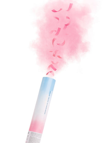 Prašný dělo a růžové konfety 30 cm