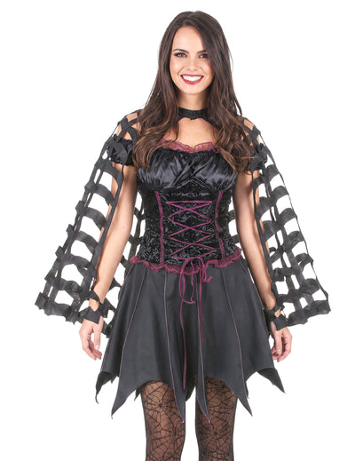 Dámský halloweenský pavoučí plášť