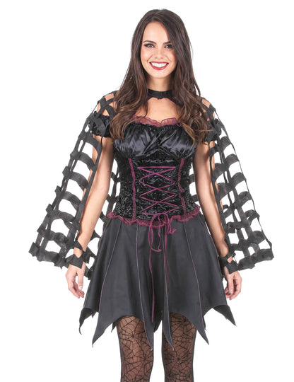 Dámský halloweenský pavoučí plášť