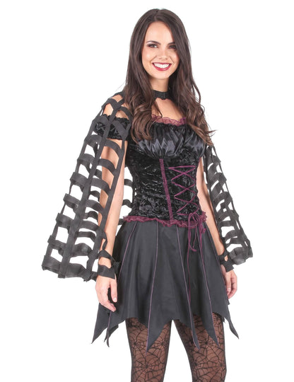 Dámský halloweenský pavoučí plášť