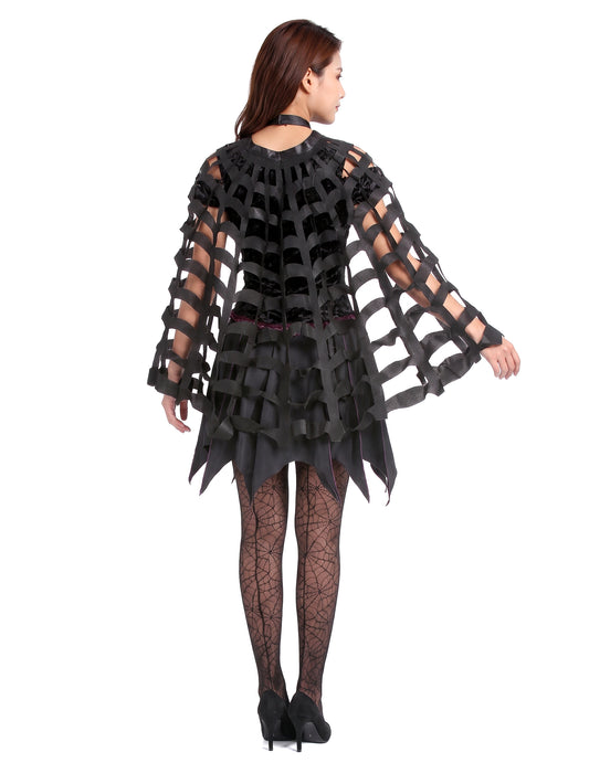 Dámský halloweenský pavoučí plášť