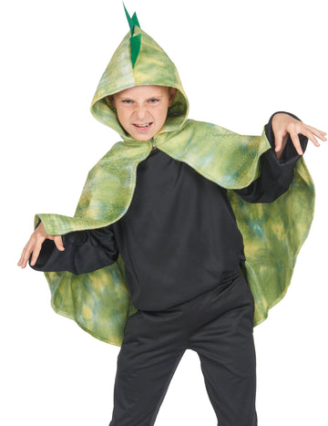 Dětský zelený dinosauří plášť