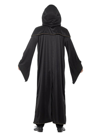 Vue de dos de la cape étudiant sorcier pour homme