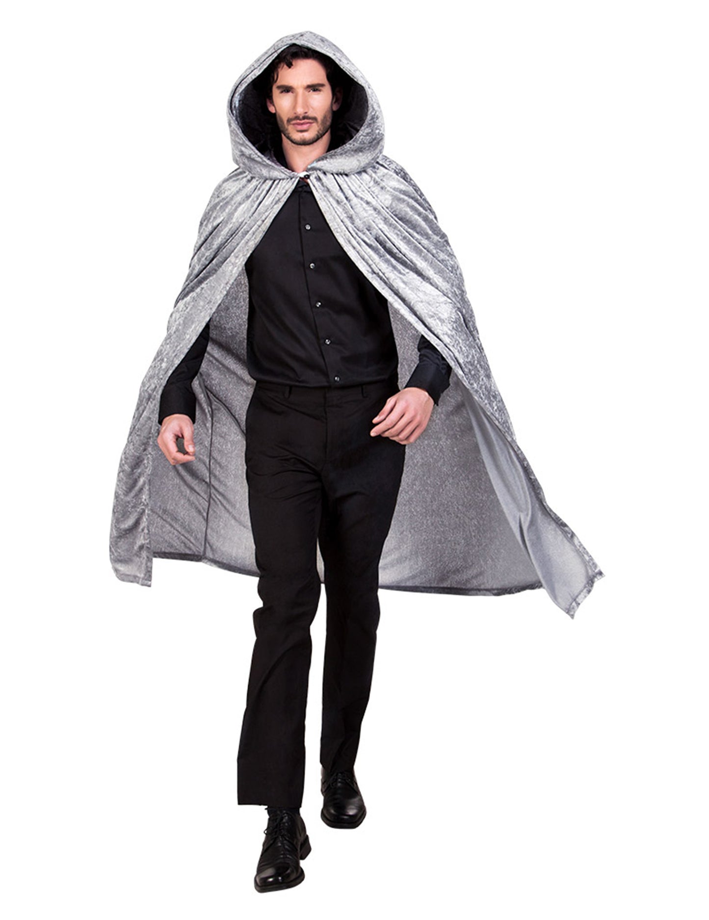 Vzhled šedého mysu Velvet 170 cm Halloween Adule