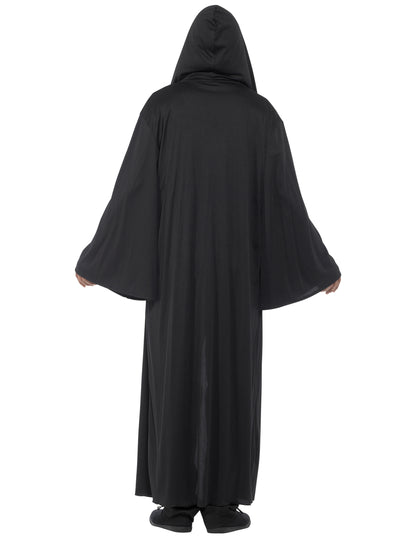 Vue de dos de la cape longue à capuche Halloween