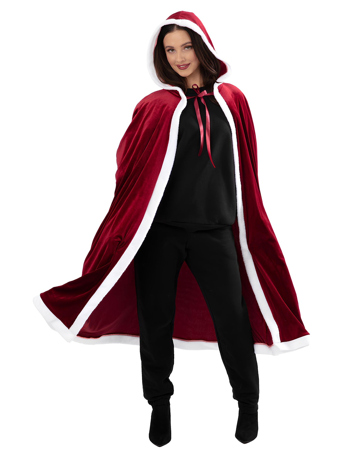 Luxusní dlouhý vánoční plášť pro dospělé