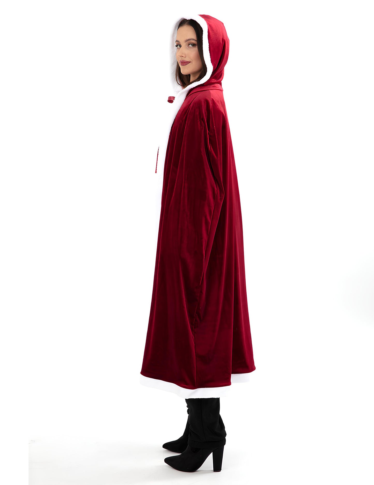 Luxusní dlouhý vánoční plášť pro dospělé