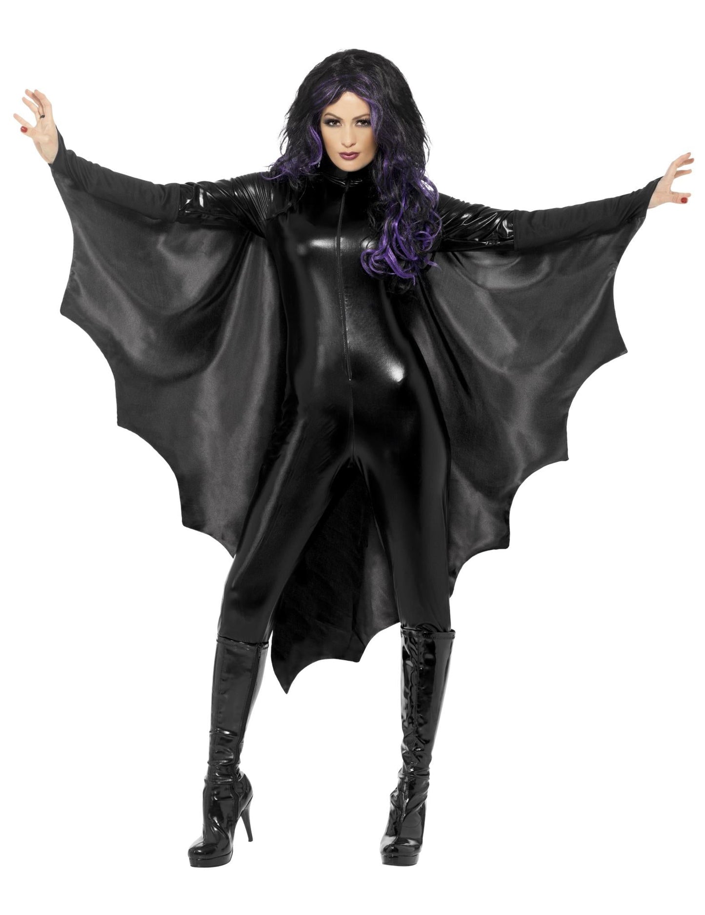 Cape chauve-souris pour femme noire