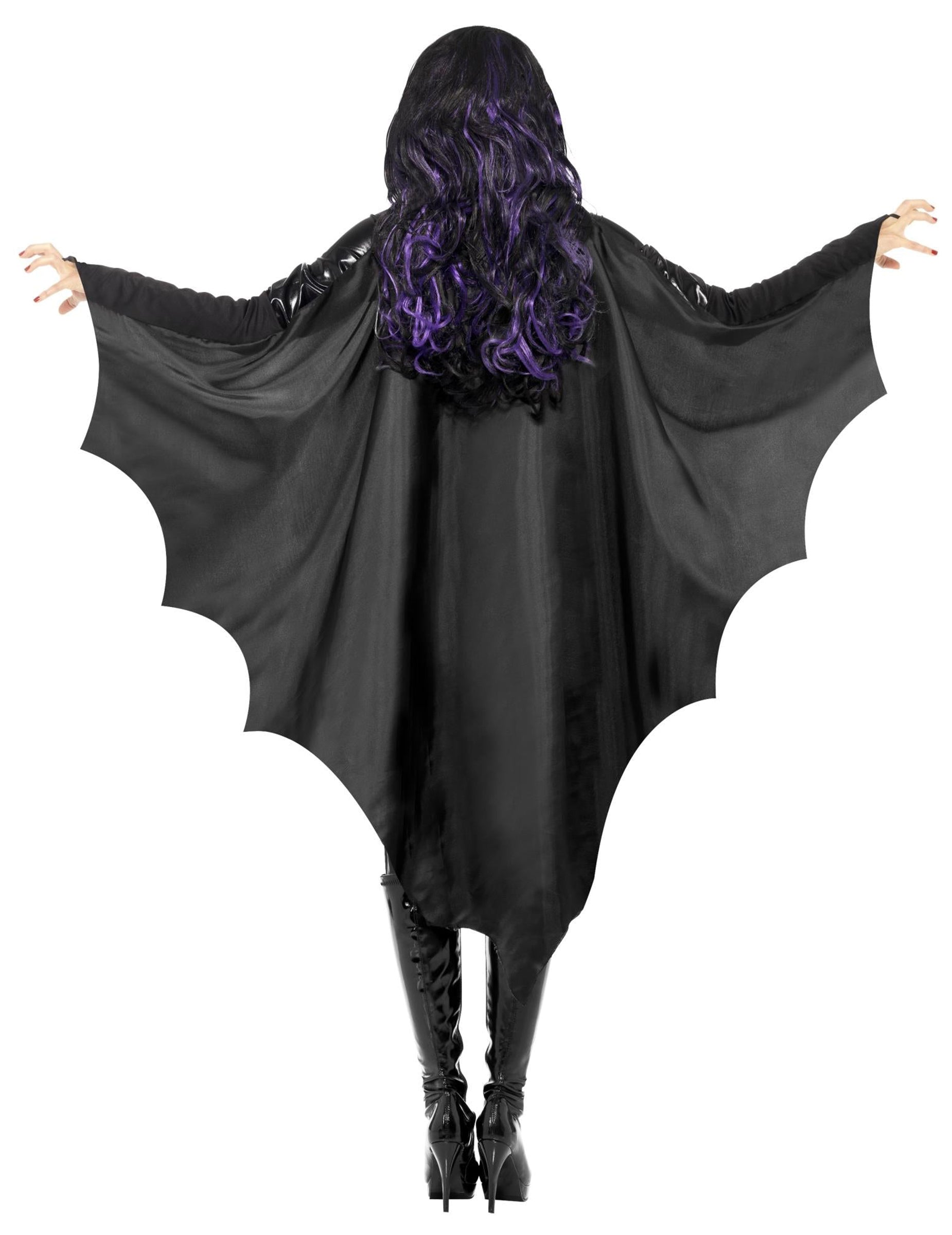 Vue de dos de la cape chauve-souris