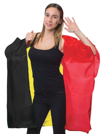 Plášť pro fanoušky Belgie pro dospělé 150 x 87 cm 