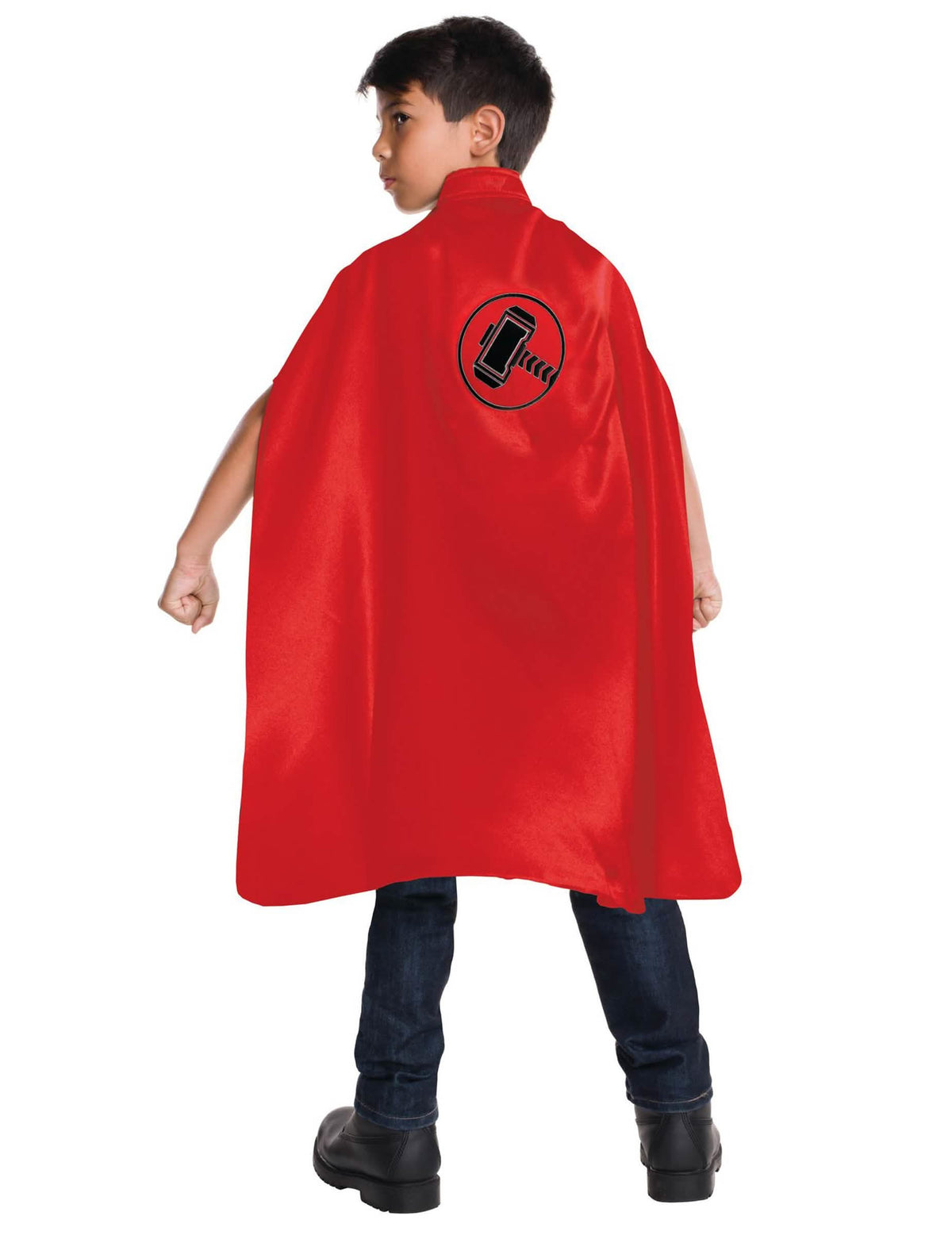 Červená dětská pelerína Thor™ s logem kladiva