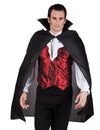 Cape vampire pour adulte noire avec col montant