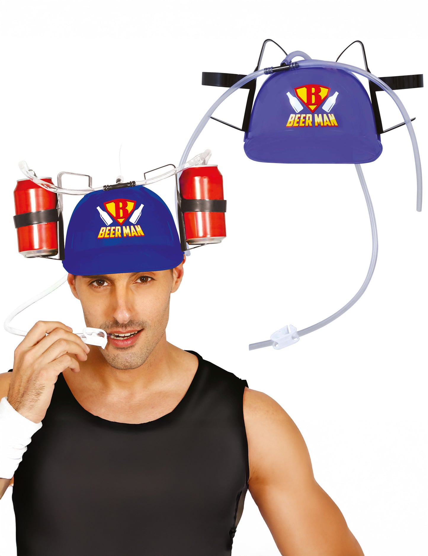 Casque anti-soif beerman adulte