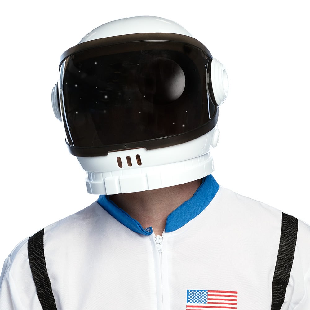 Dospělá bílá astronautská helma
