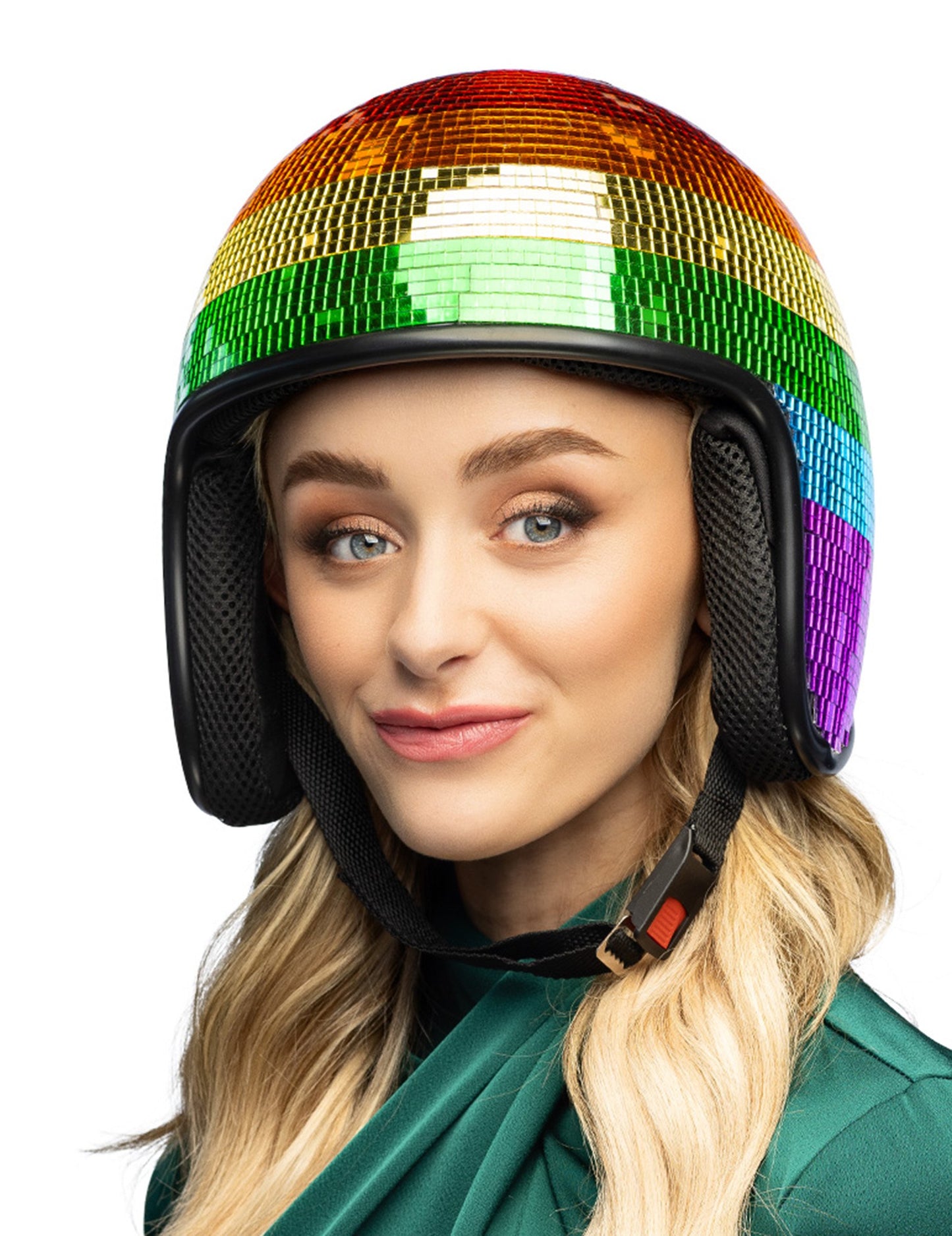 Duhová diskokoule helma pro dospělé 