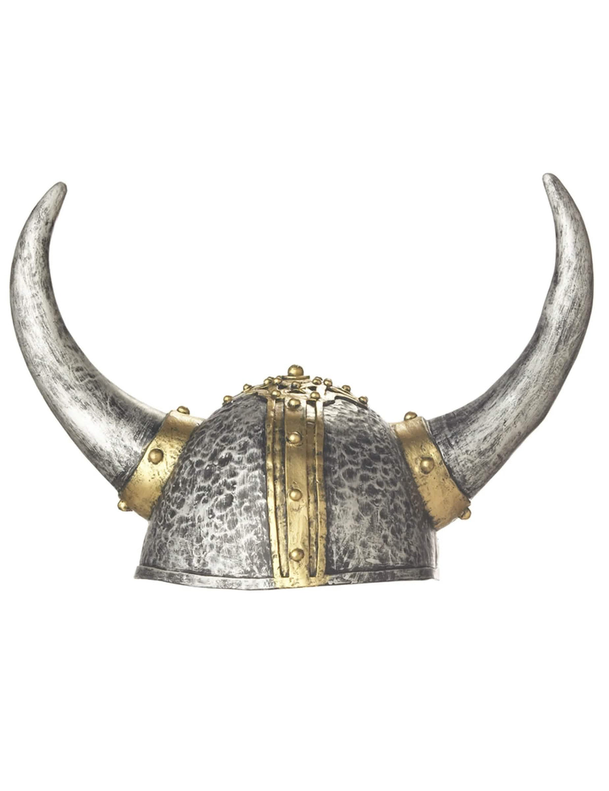Pohled zepředu na měkkou vikingskou přilbu