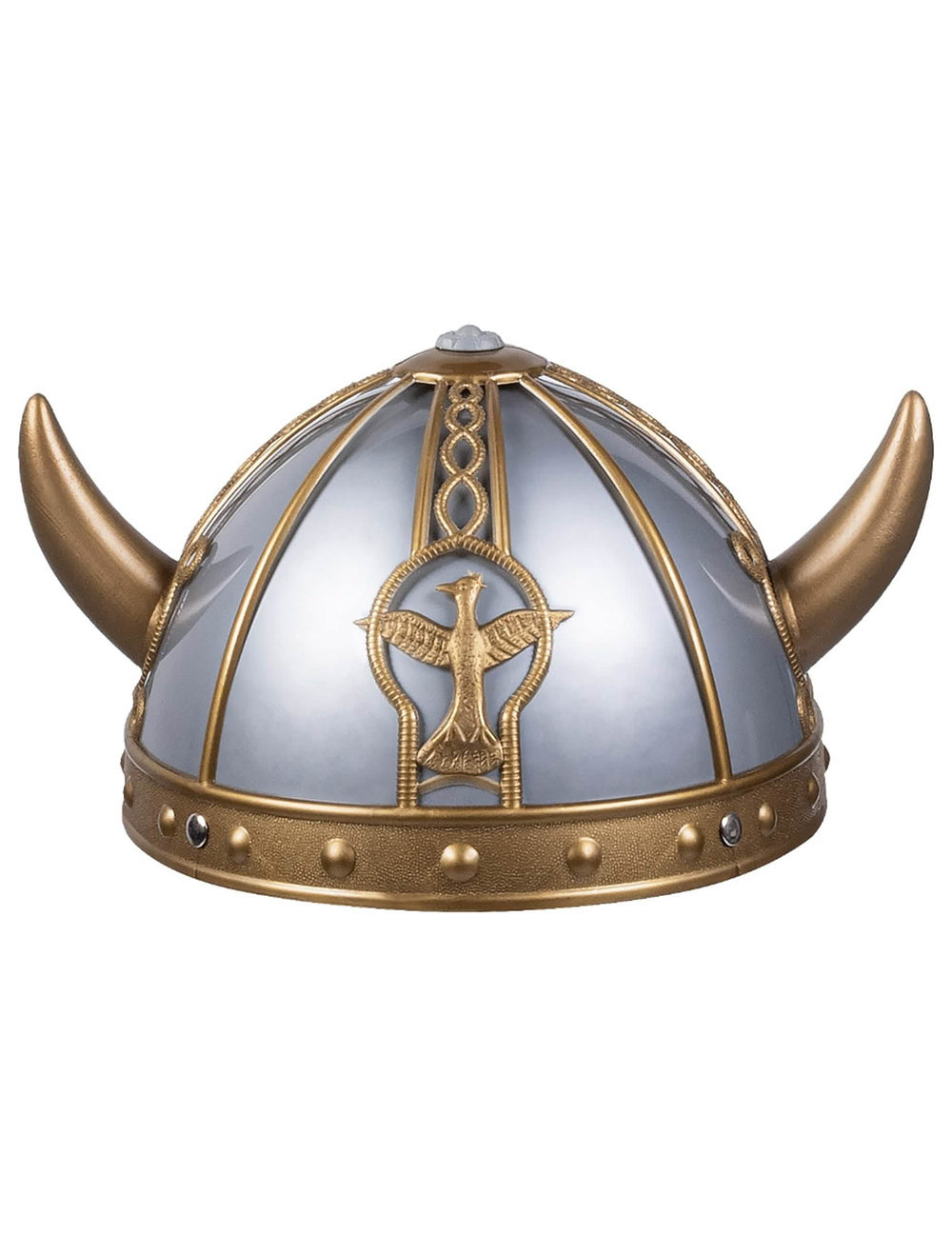 Detail předního emblému vikinského přilby pro dítě
