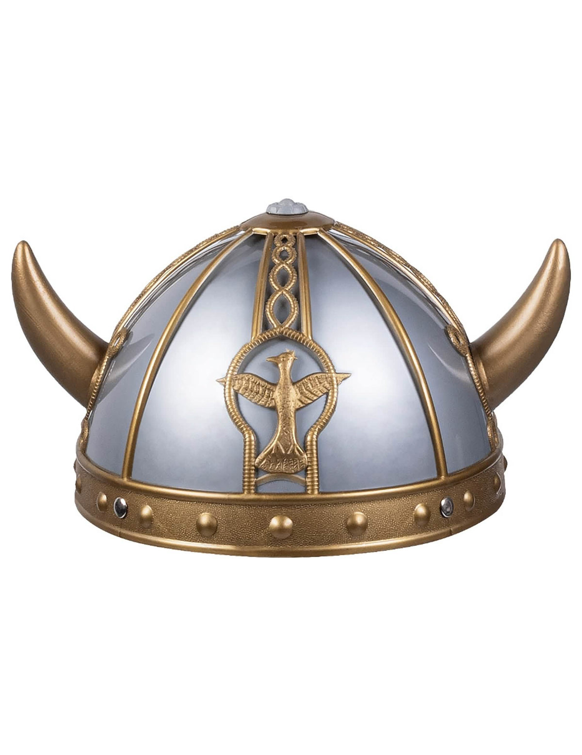 Detail předního emblému vikinského přilby pro dítě