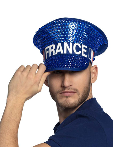 Čepice s kamínky pro dospělé Francie