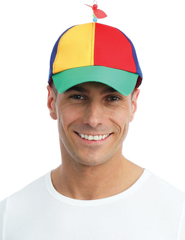 Propeller-Mütze Accessoire für Fasching bunt