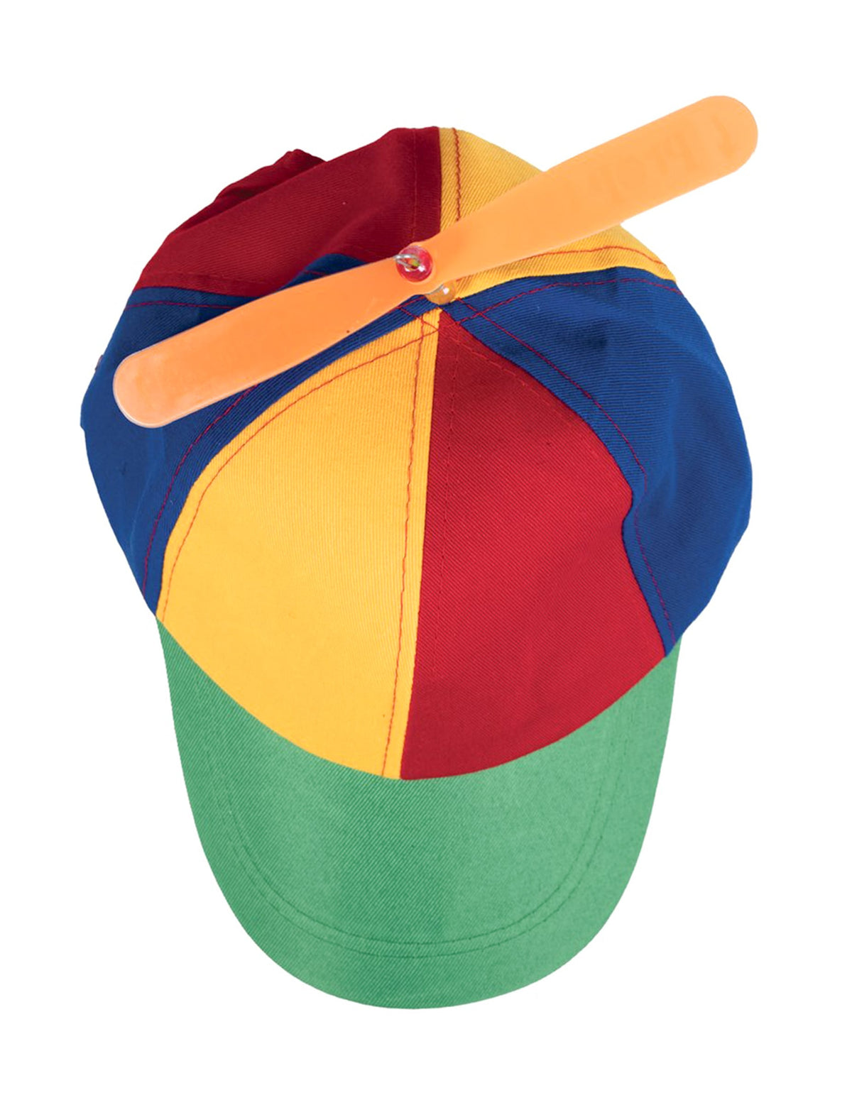 Vue de dessus de la casquette avec hélice