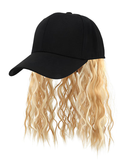 Čepice s blond parukou