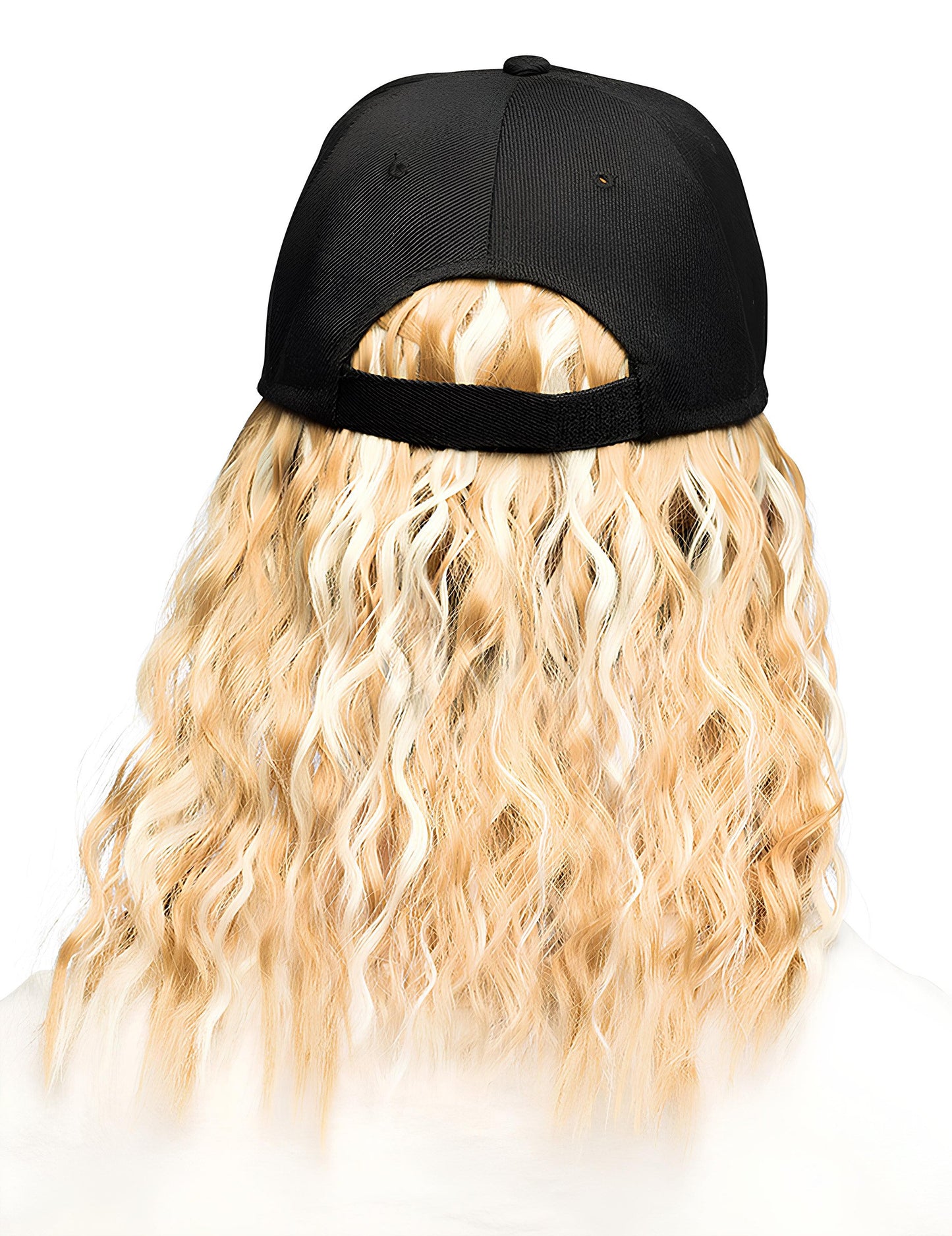 Čepice s blond parukou