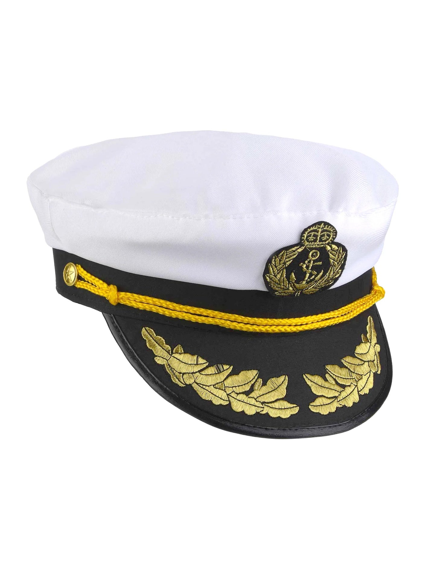 Vue de trois-quarts de la casquette capitaine marin