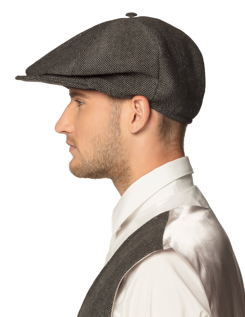 Vue de profil de la casquette de détective