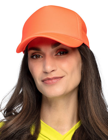 Fluorescenční oranžová čepice pro dospělé