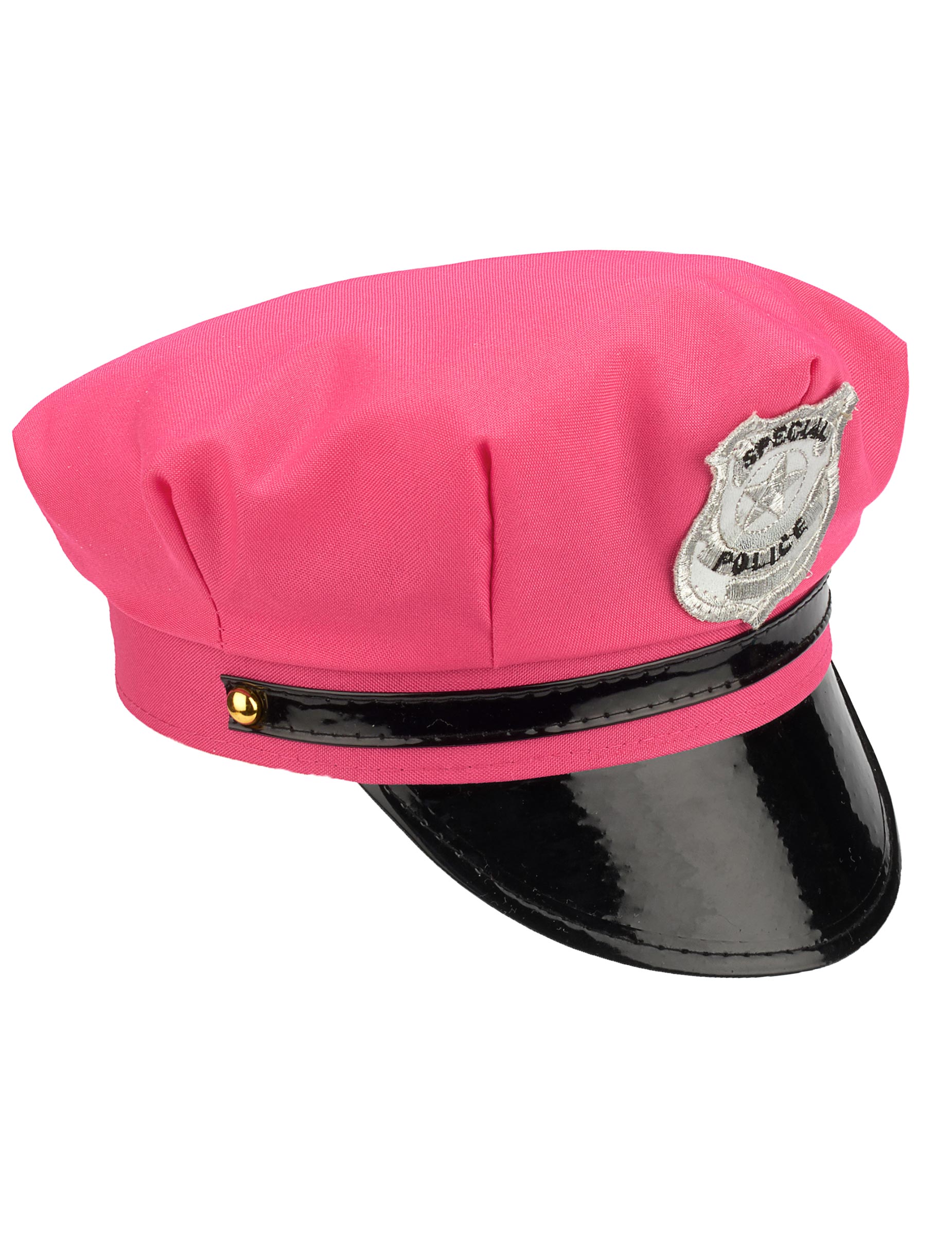 Vue de profil de la casquette policière