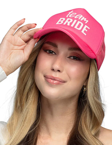 Růžová čepice pro dospělé nevěsty