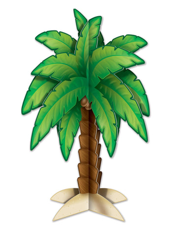 Centre de table 3d à faire soi-même palmier 30 cm en carton