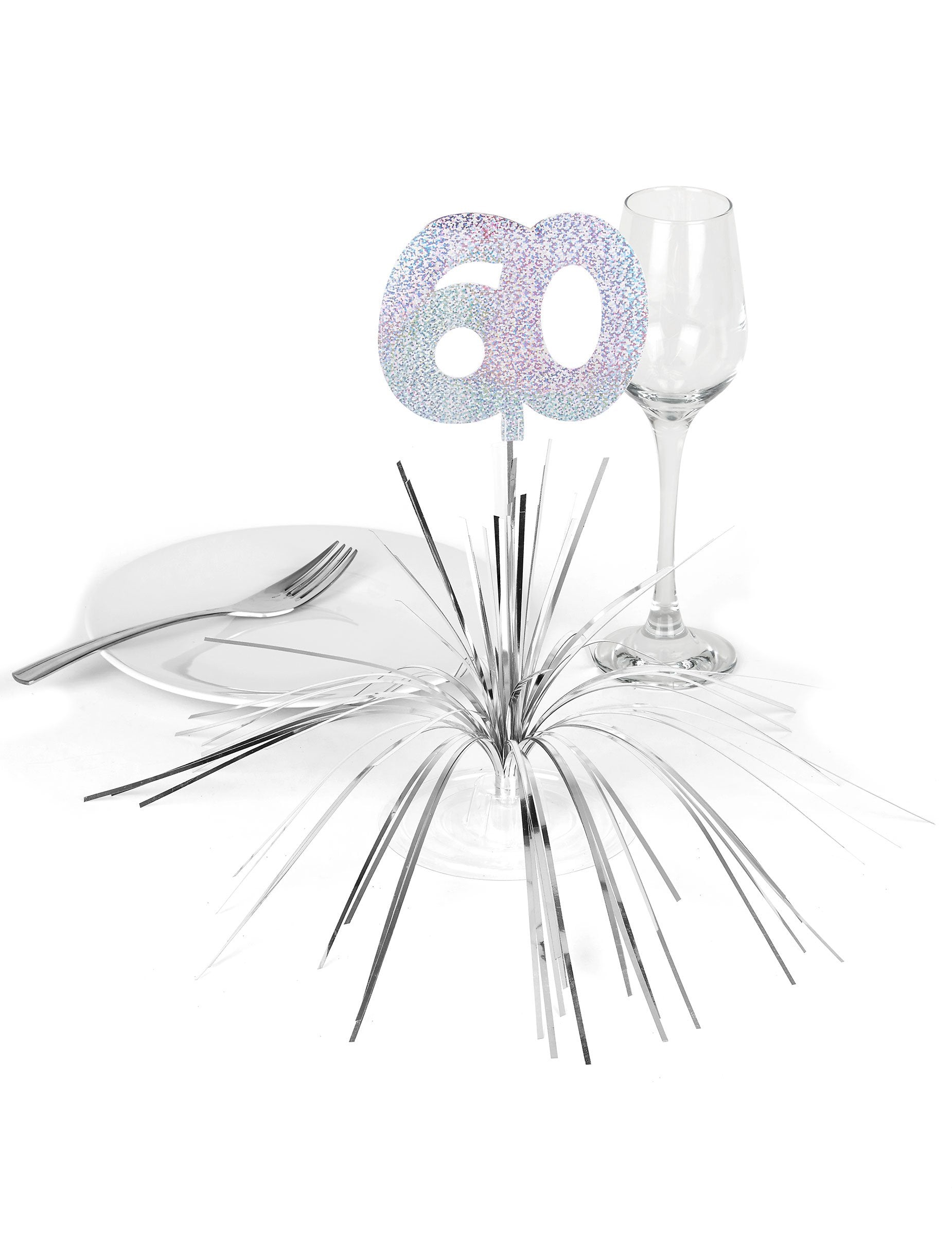 Mise en situation du centre de table 60 ans