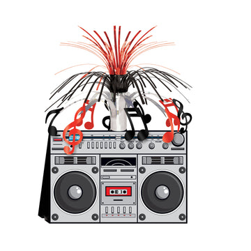 Ústřední dekorace Ghetto Blaster z 80. let