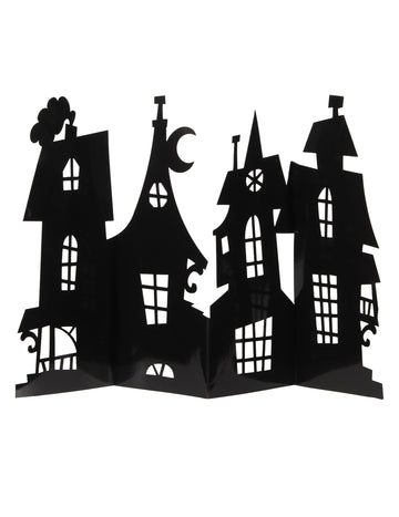 Středový díl černého strašidelného sídla 60 x 38 cm lepenka