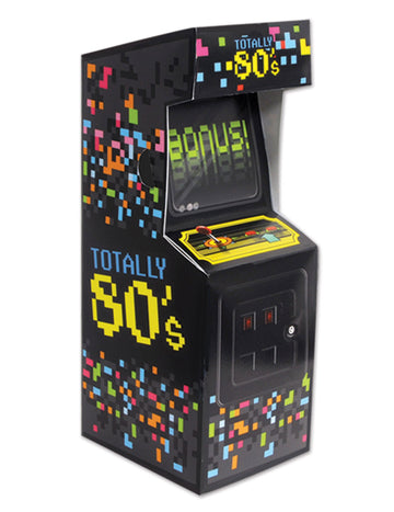 Stolní dekorace mini arkádová videohra z 80. let z kartonu 