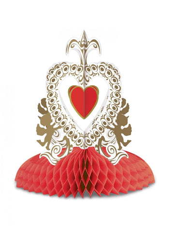 Vintage stolní centrum Červeného Valentýna 30 cm