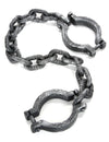 Chaine de prisonnier pour adulte grise effet métal vieilli
