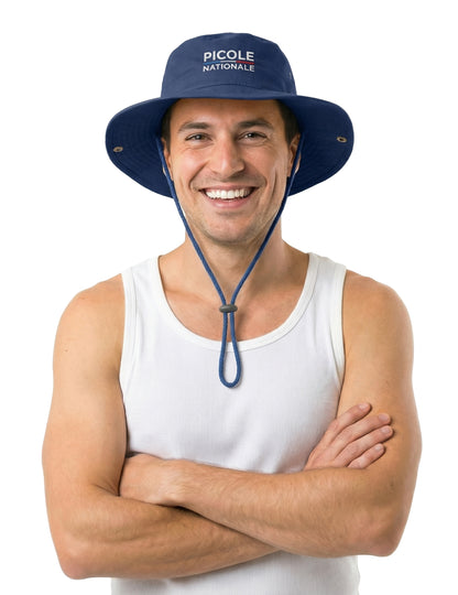 Modrý klobouk s provázkem Picole Nationale 