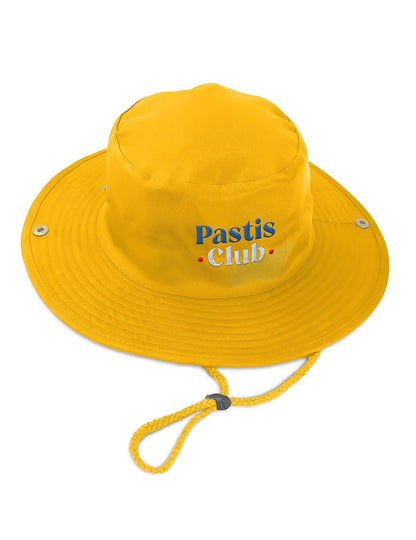 Žlutý klobouk s provázkem Pastis Club pro dospělé 