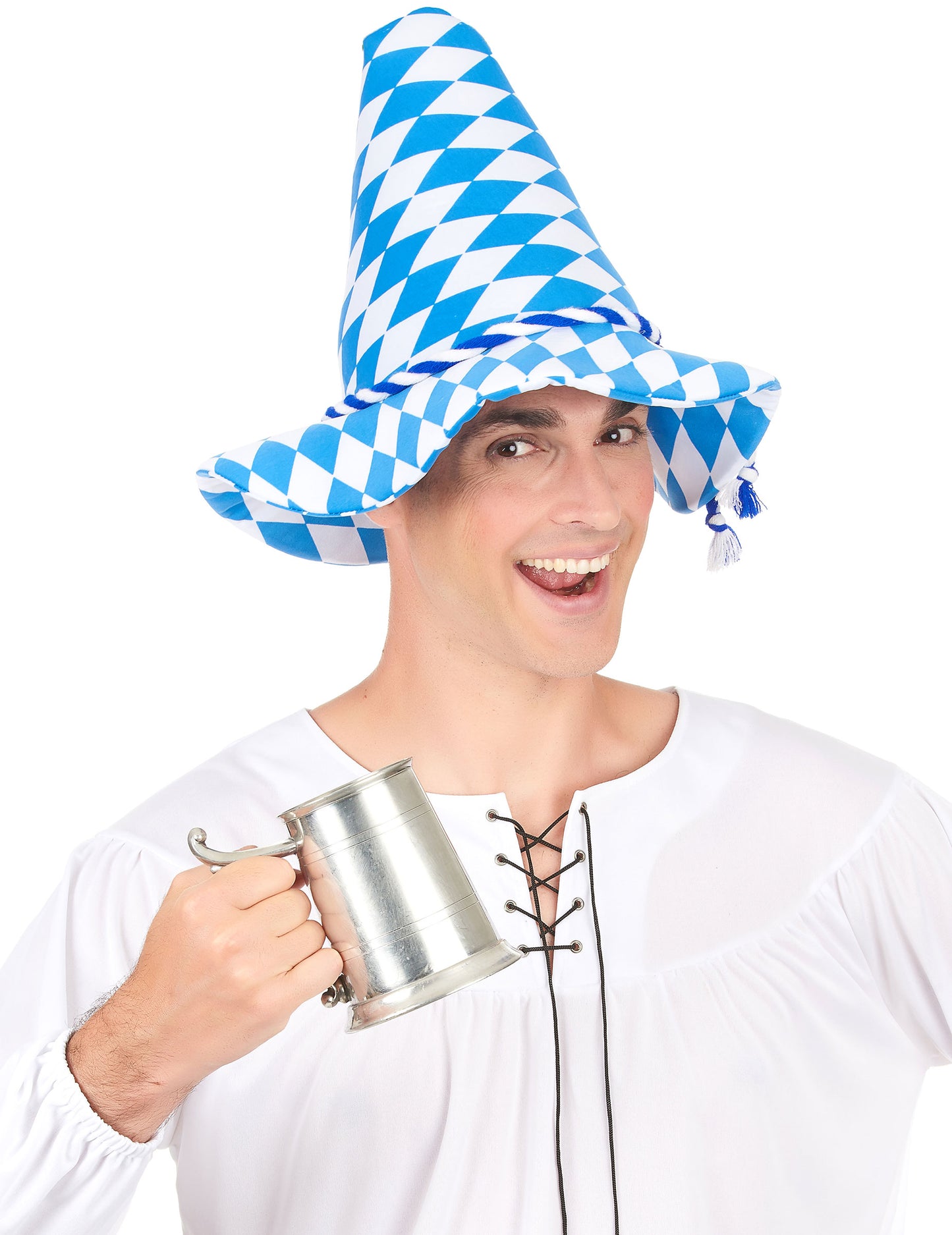 Bayern-Hut für Erwachsene blau-weiß