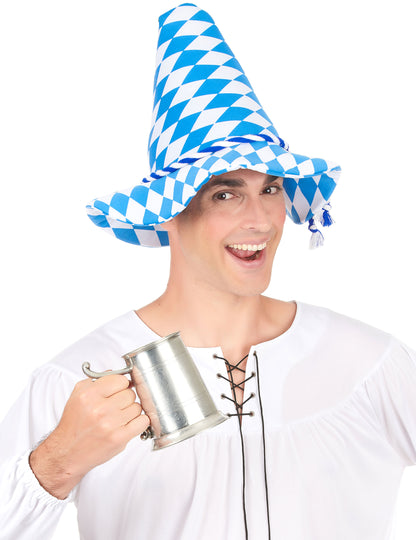 Bayern-Hut für Erwachsene blau-weiß
