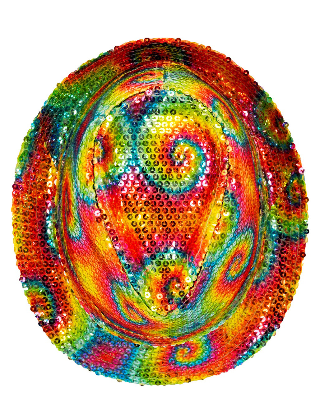 Dospělý batikovaný flitrovaný klobouk borsalino