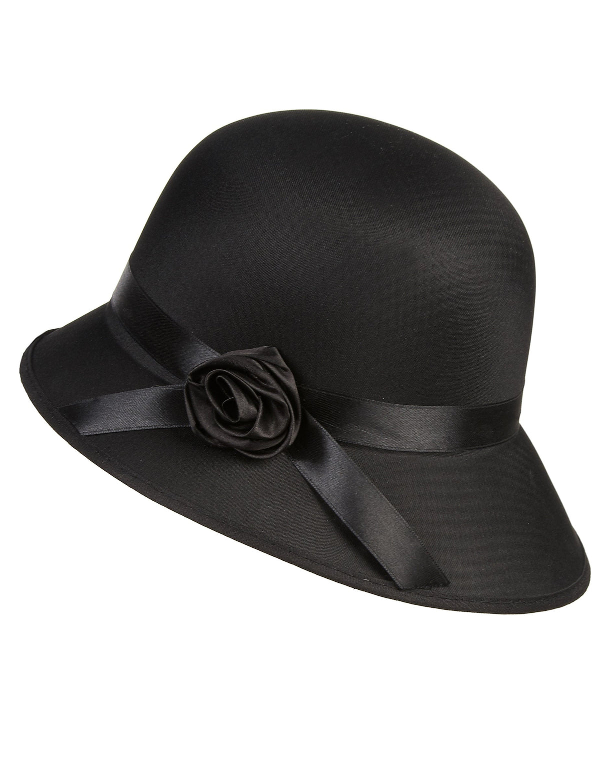Vue de profil du chapeau charleston années 20 pour femme