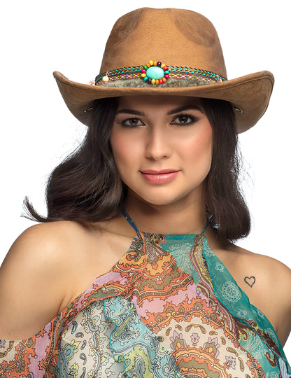 Kovbojský klobouk pro dospělé na festivalu