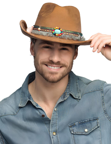 Kovbojský klobouk pro dospělé na festivalu